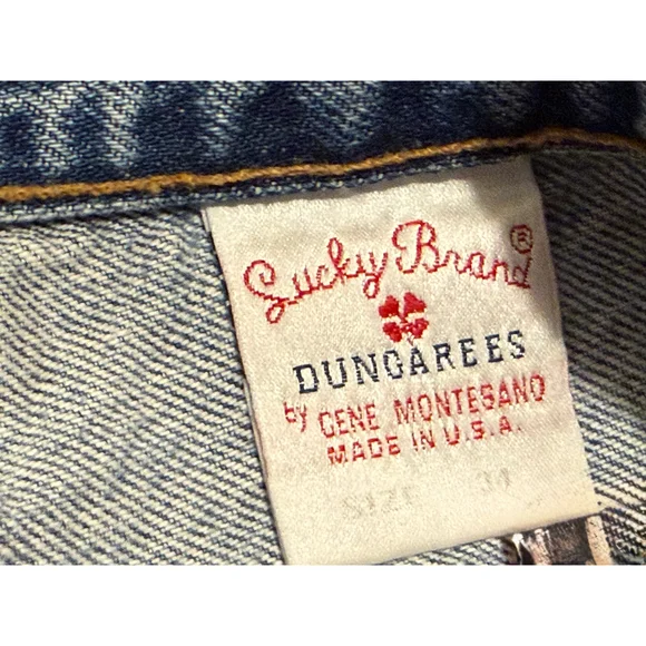 Vintage Y2K Lucky Brand Dungarees Men’s Size 34 Relaxed Baggy Fit Bootcut USA - Picture 10 of 11